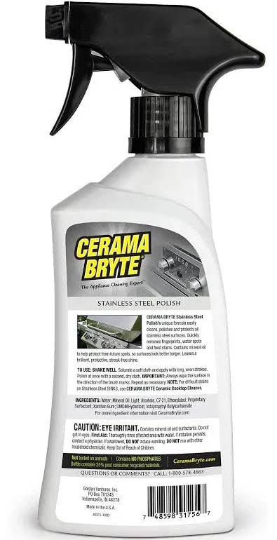 Cerama Bryte Polish Stainless Steel