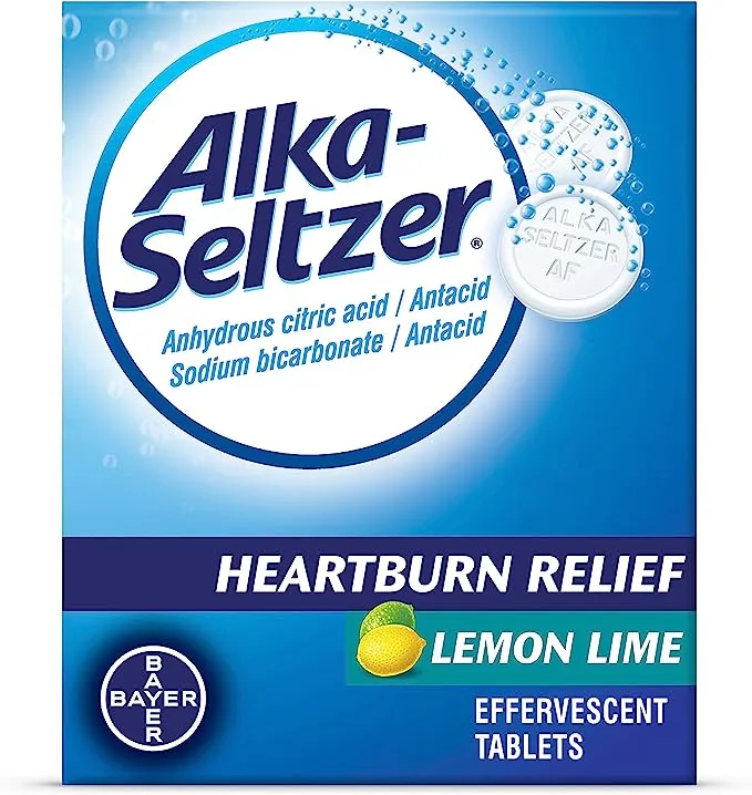 Alka-Seltzer Effervescent Tablets Lemon Lime