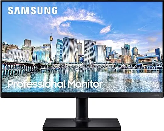 SAMSUNG FT45 Series 27-Inch FHD 1080p Computer Monitor, 75Hz, IPS Panel, HDMI, USB Hub, Height Adjustable Stand, 3 Yr WRNTY (LF27T450FQNXGO),Black