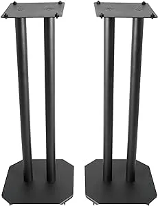 VIVO Premium Universal 25 inch Floor Speaker Stands for Surround Sound and Book Shelf Speakers, 2 Stands Included, STAND-SP03B…