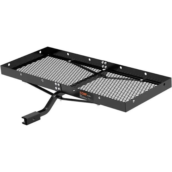 CURT Tray-Style Hitch Mount Cargo Carrier, Black