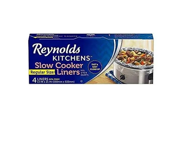 Slow Cooker Liners Regular fits 38 Quarts 4 Count