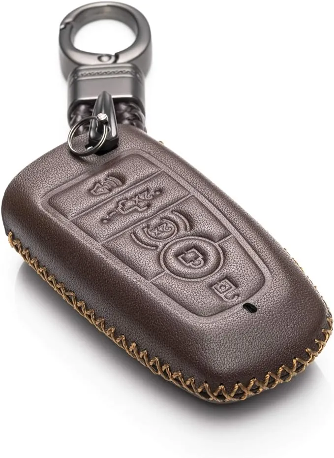 Vitodeco Leather Smart Key Fob Case Compatible with Ford Escape 2023, Bronco 2023 ...