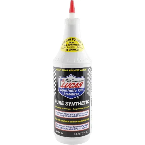 Lucas Oil 10130 Synthetic Oil Stabilizer, 1 Quart