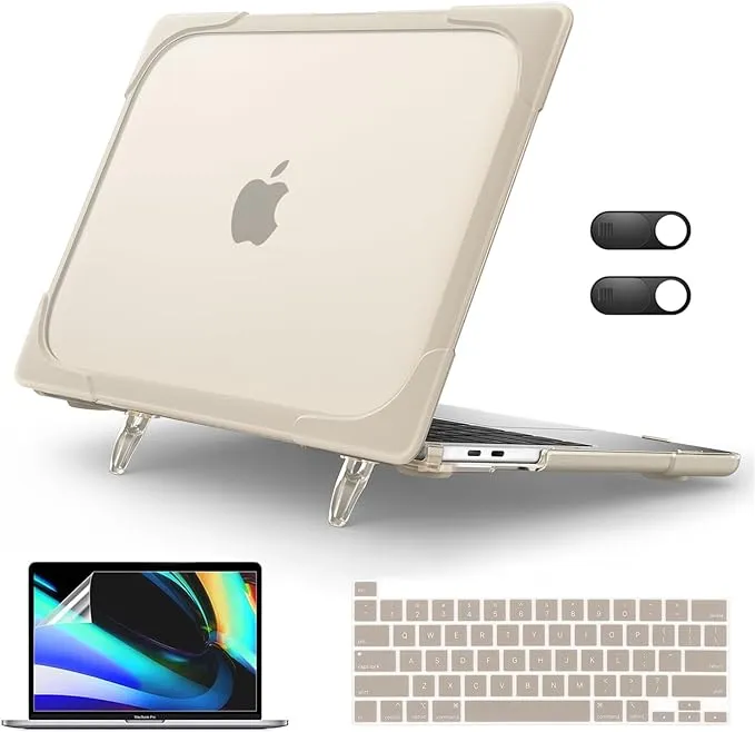 Heavy Duty Case with Keyboard Cover for MacBook Pro 13 Inch 2020-2023 Khaki