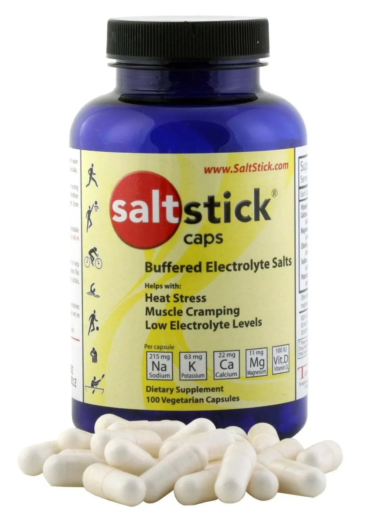 SaltStick Buffered Electrolyte Salt, Capsules - 100 count