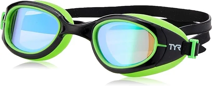 Men's TYR Special Ops 2.0 Polarized Swim Goggles, Green/Black