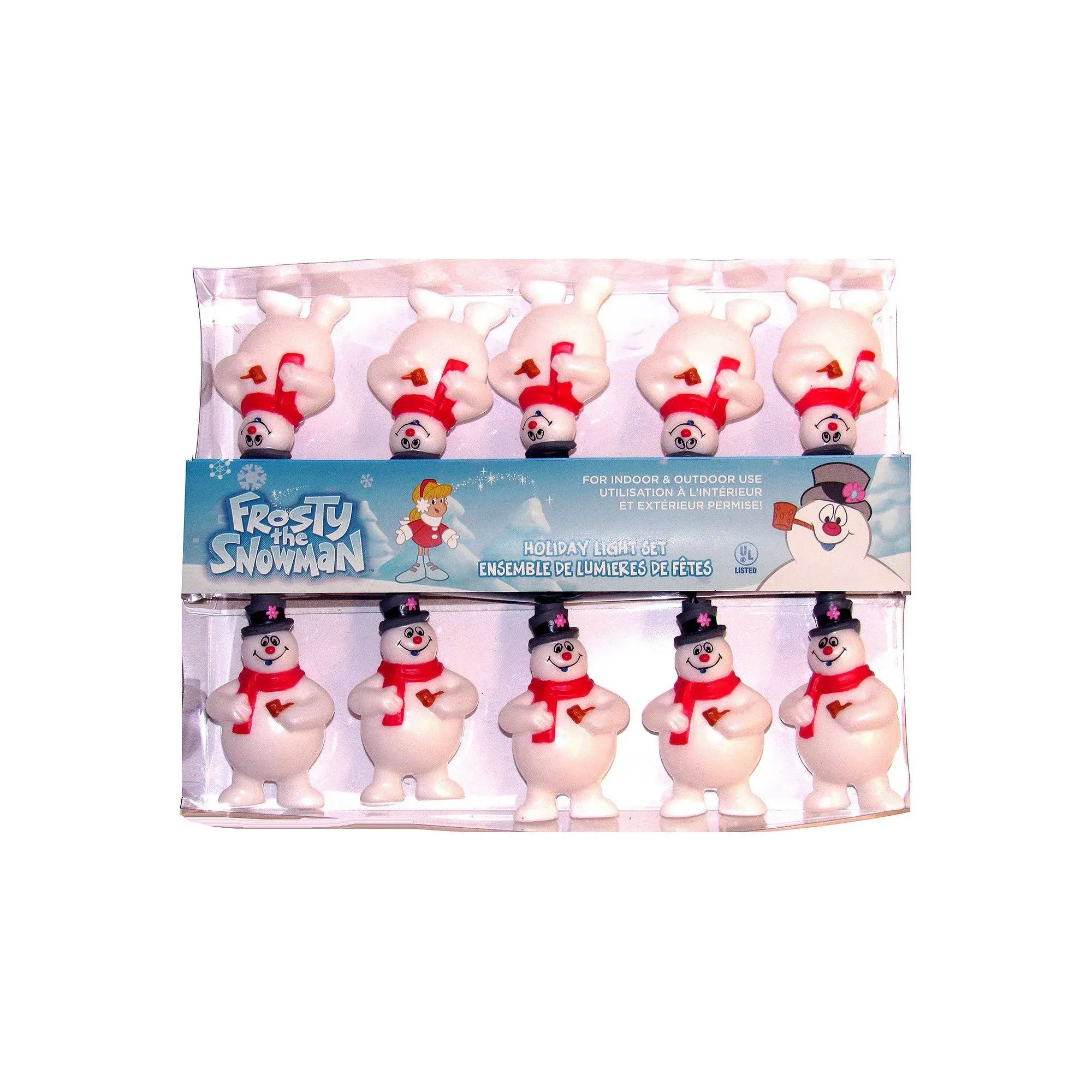 Novelty Frosty the Snowman light set with 10 lights