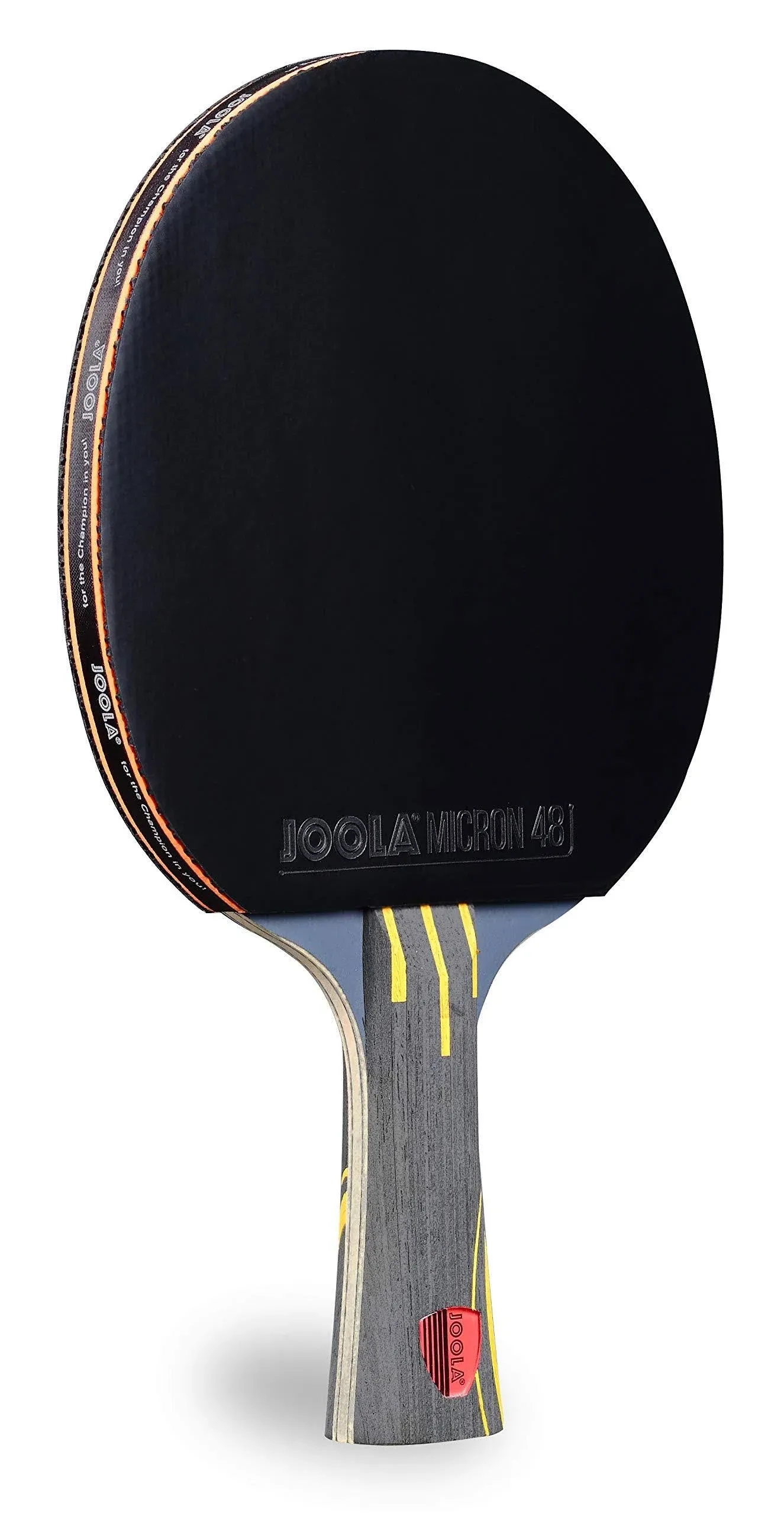 JOOLA Infinity Overdrive Racket Yellow with Black and Black Rubber Table Tennis Paddle