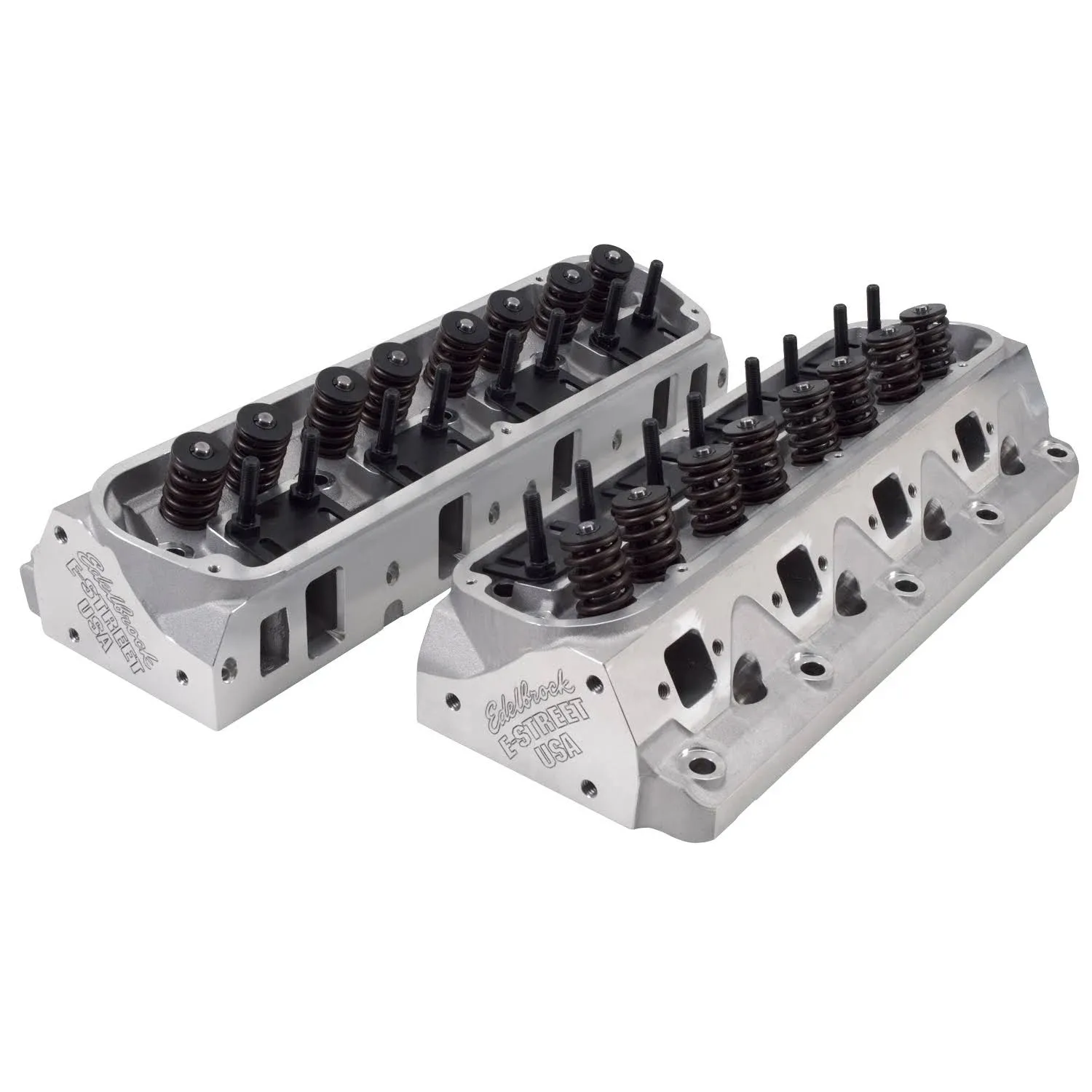 EDELBROCK #5025 SBF E-Street Cylinder Heads - 60cc 2.02/1.60