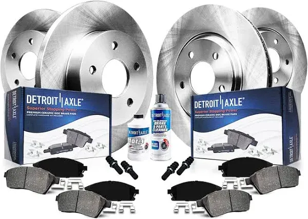 Detroit Axle - Brake Kit for 2011-2017 Nissan Juke 17 Sentra Front &amp; Rear Dis...