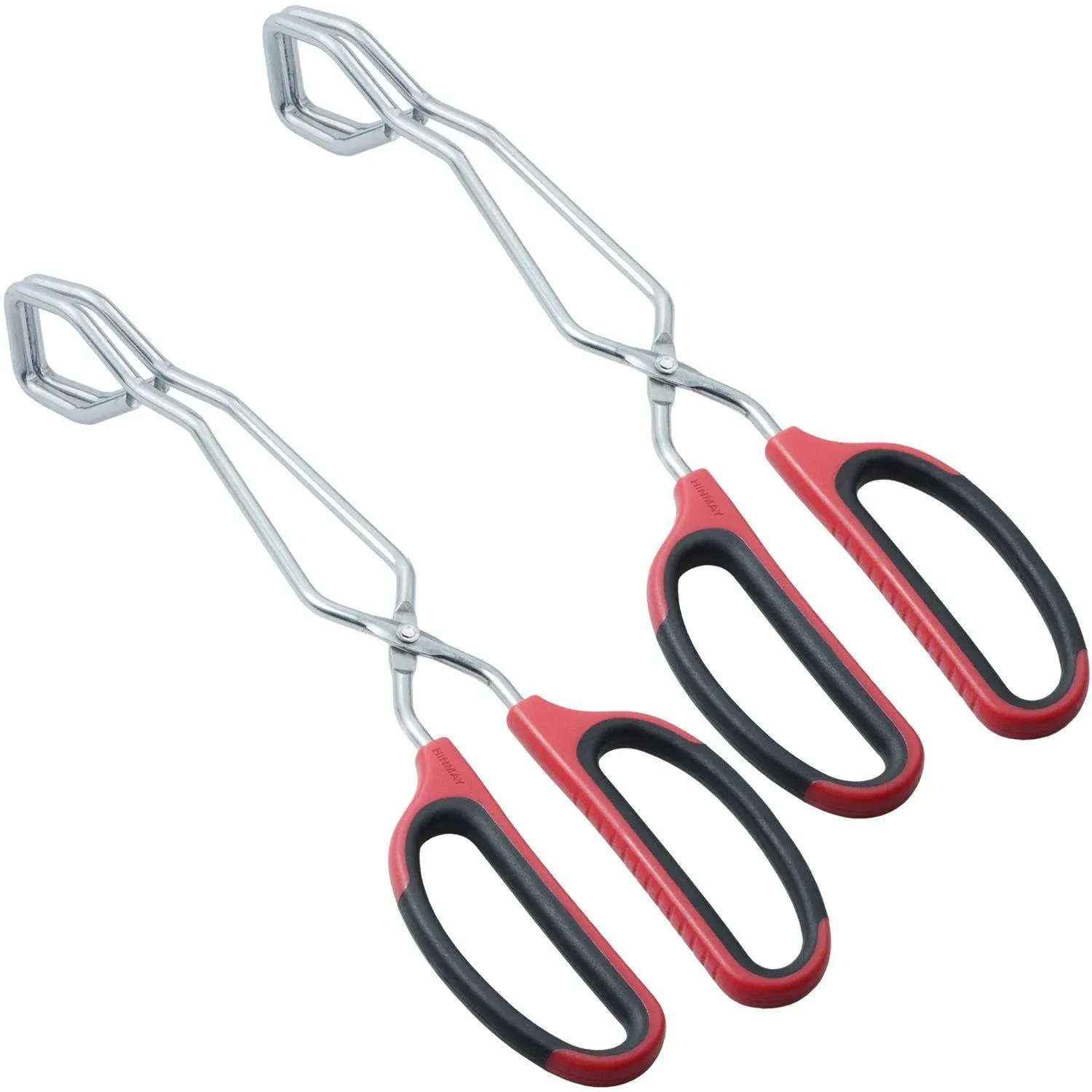 Stainless Steel Scissor Tongs Grilling Tongs 10-Inch Scissor Cooking Tongs, Set of 2