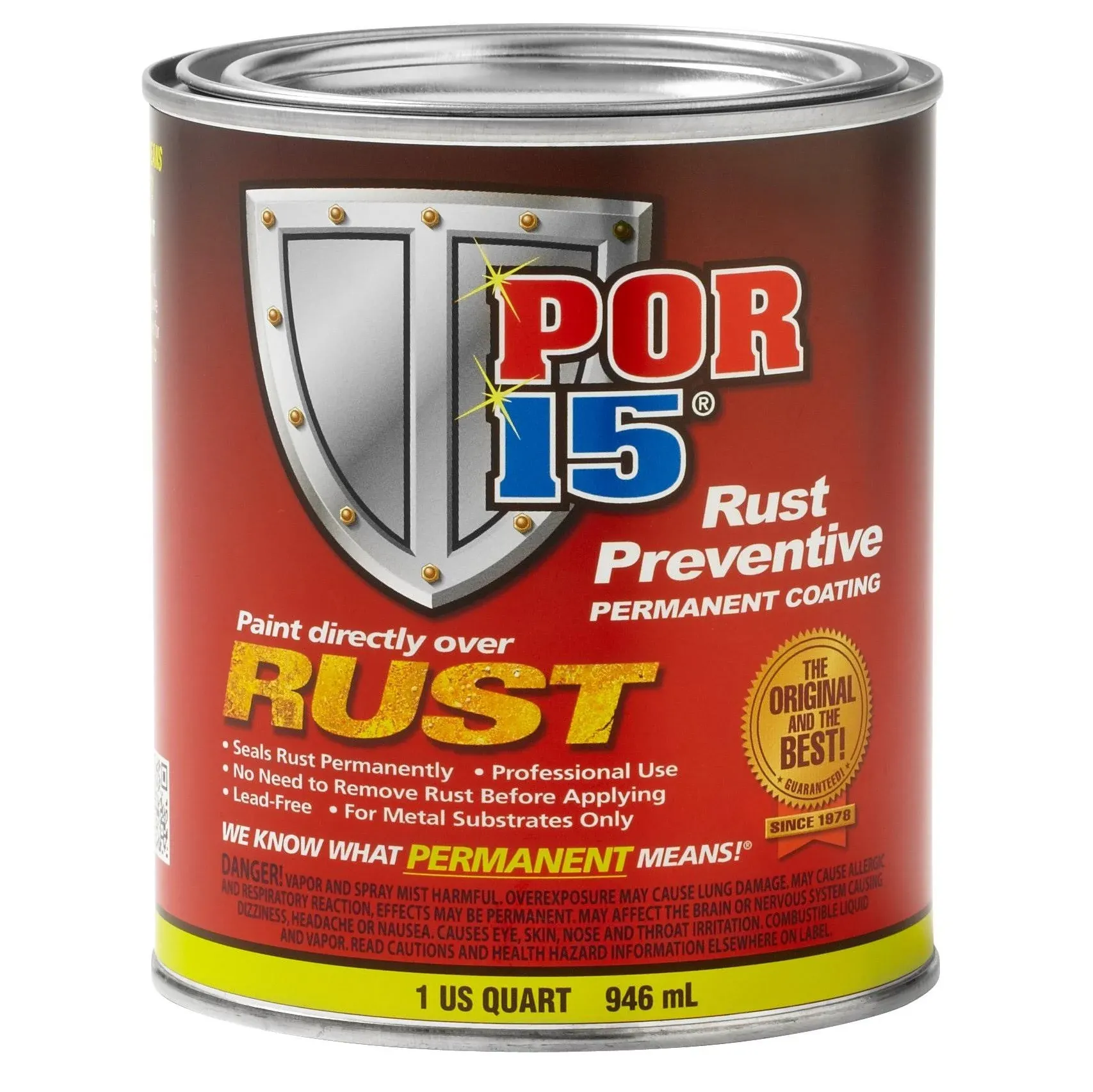 POR-15 45404 Semi-Gloss Black Rust Preventive Coating