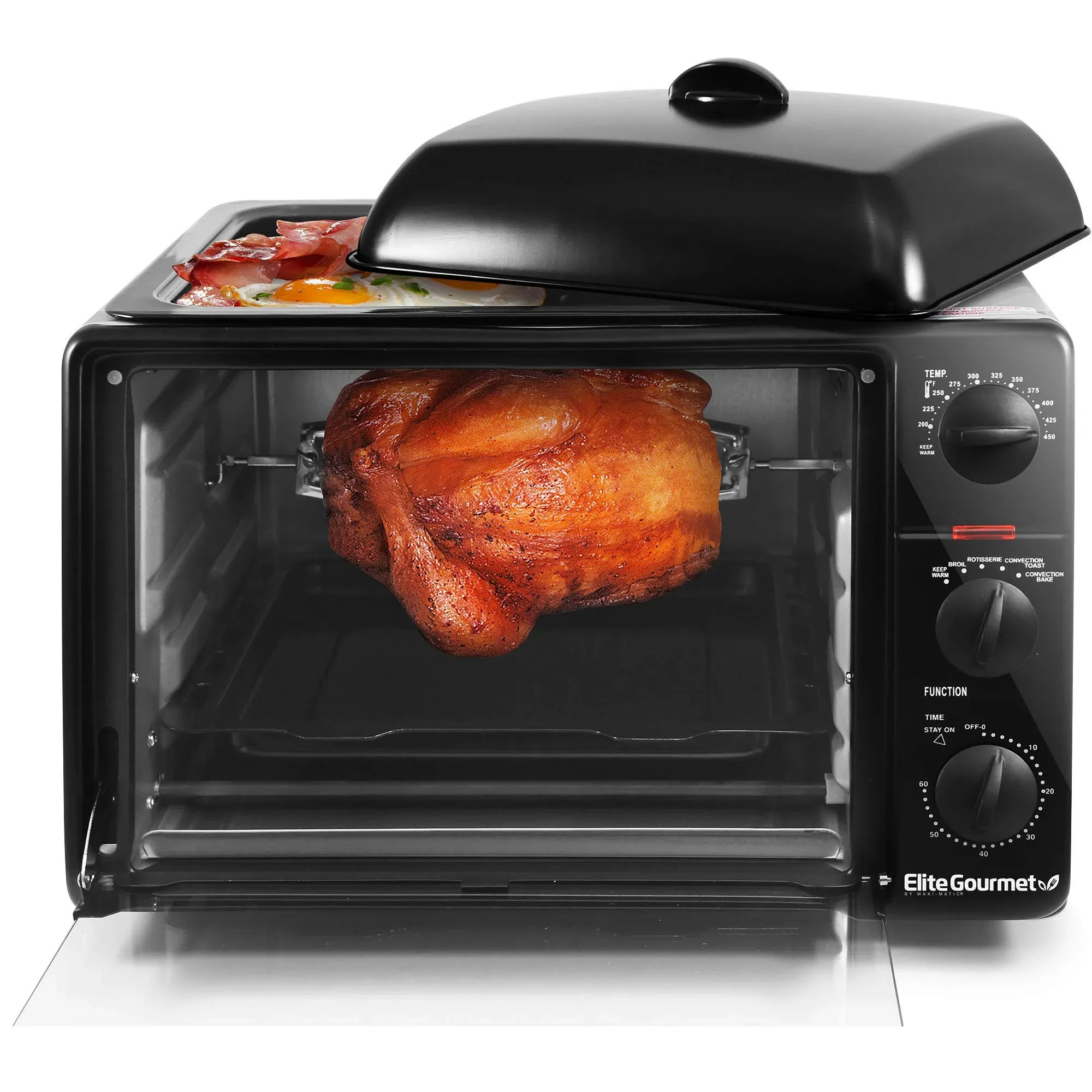 Elite Gourmet 2-Slice Toaster Oven with Timer