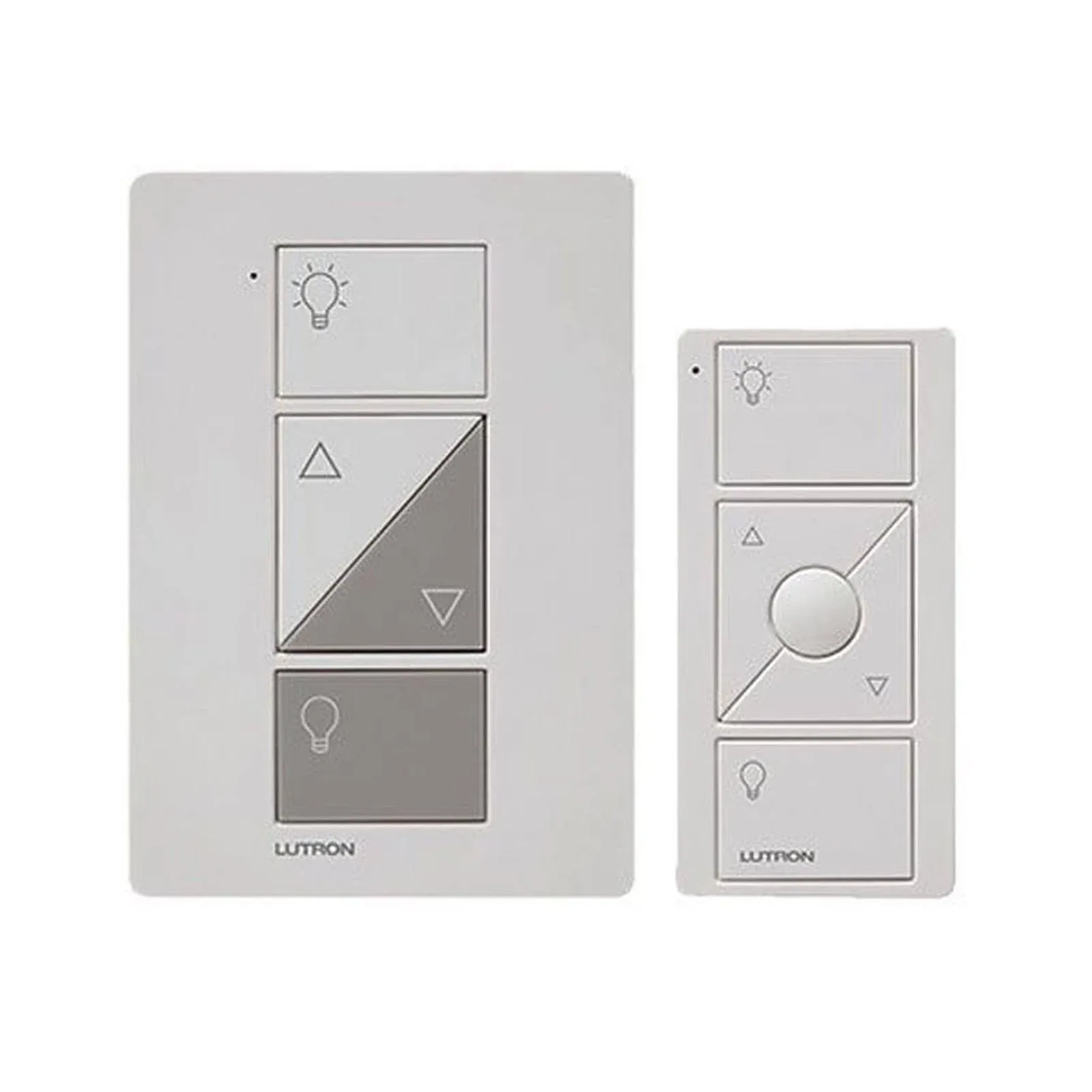 Lutron Caseta Single-Pole/3-Way Smart Lighting Lamp Dimmer and Remote Kit | P-PKG1P-WH | White