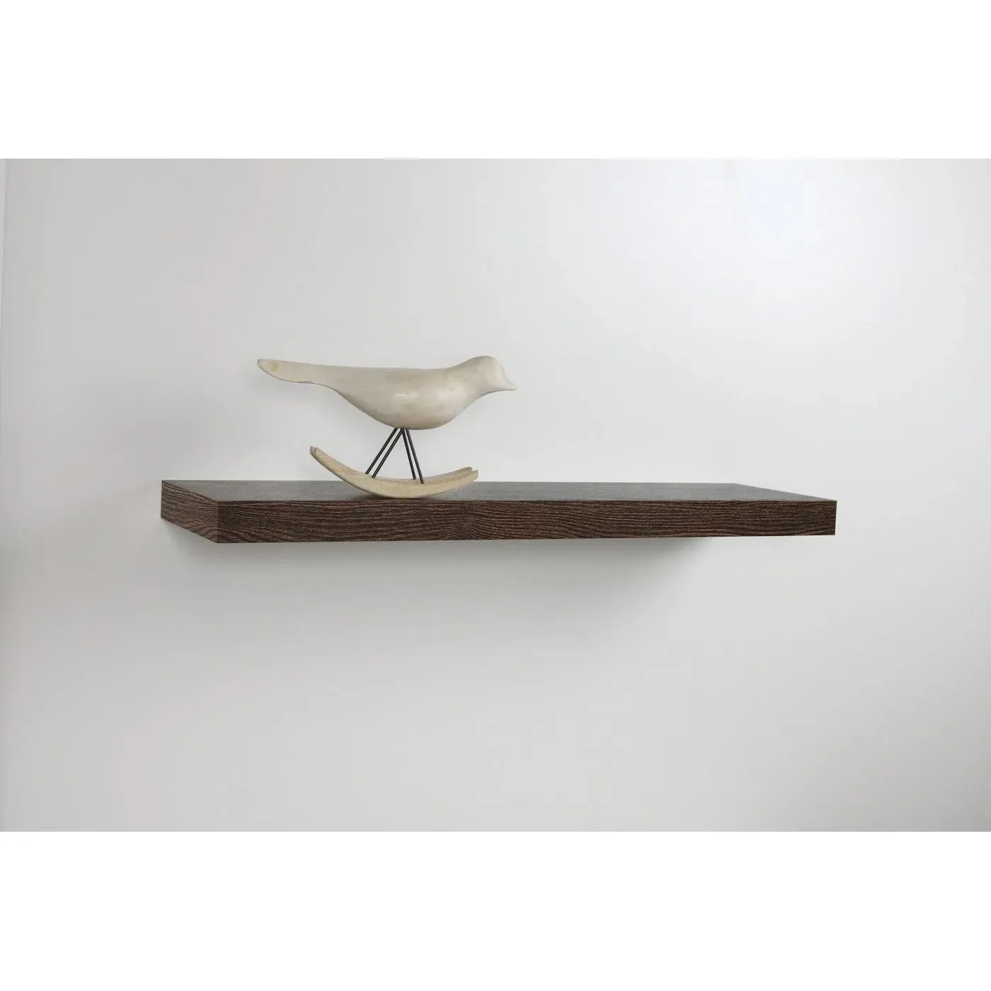 36&#034; Decorative Floating Shelf Wall Mounted Hidden Brackets Brown