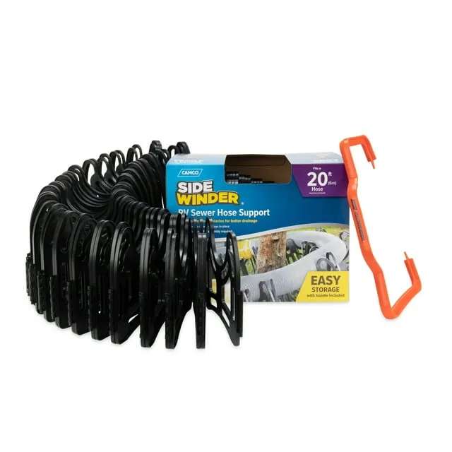 Camco 43051 20 ft. Sidewinder Plastic Sewer Hose Support