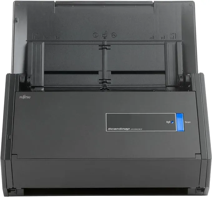 Fujitsu ScanSnap iX500 Color Duplex Desk Scanner, 600 Dpi, 25 ppm, Black