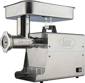 Lem #22 Big Bite Grinder, Stainless Steel