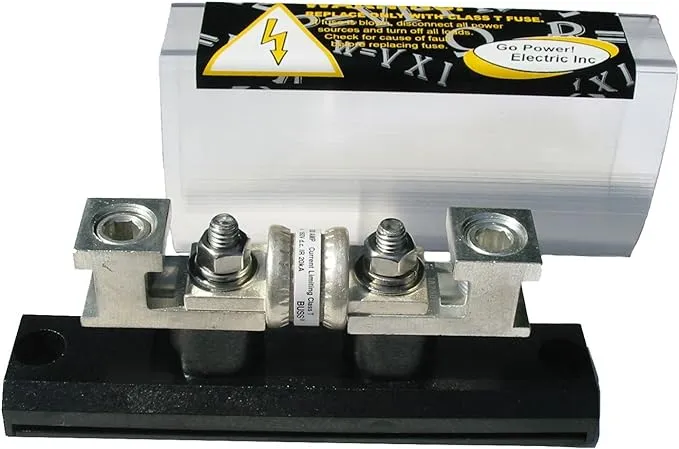 Go Power! FBL-300 300 Amp Fuse Class T with Block , Black