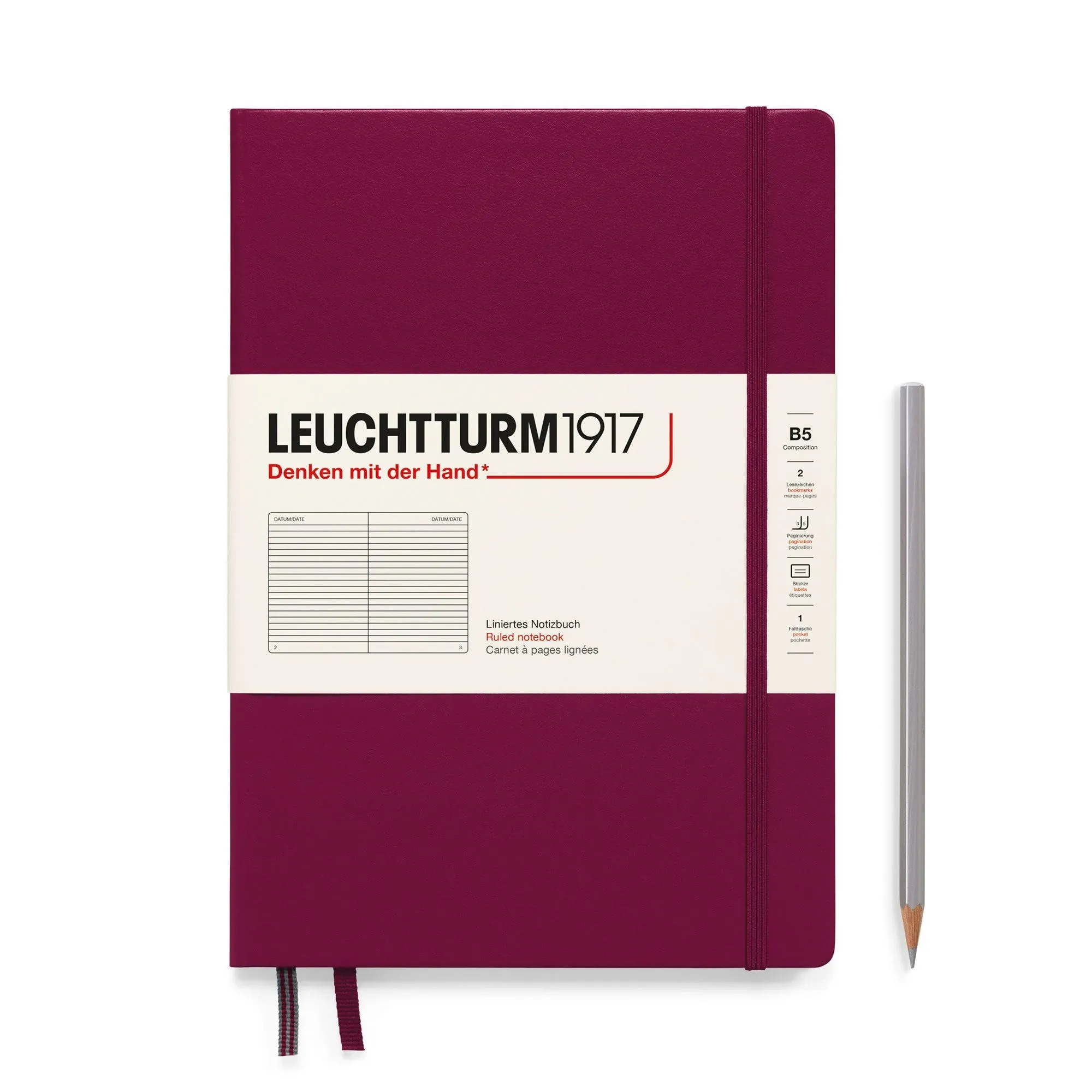 Leuchtturm 1917 Hardcover Notebook - Port Red