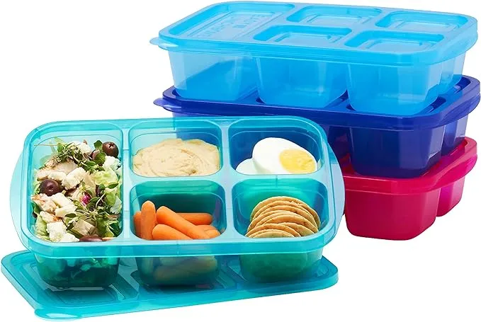 Bentgo Easyboxes 5-Compartment Food Containers 8-Piece Set Classic