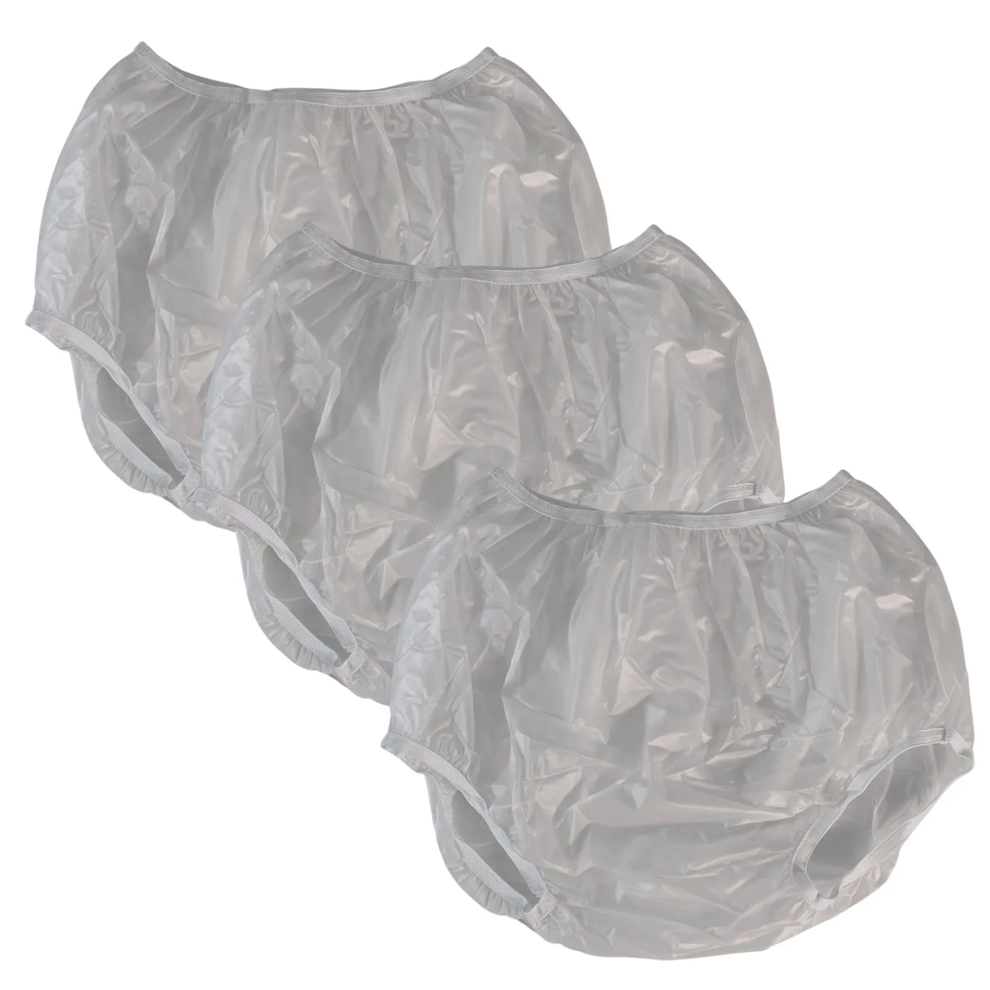 Adult Vinyl Waterproof Pull-On-Cover Incontinence Pants Extra Waterproof Protection to GO ON TOP with Diapers & Briefs