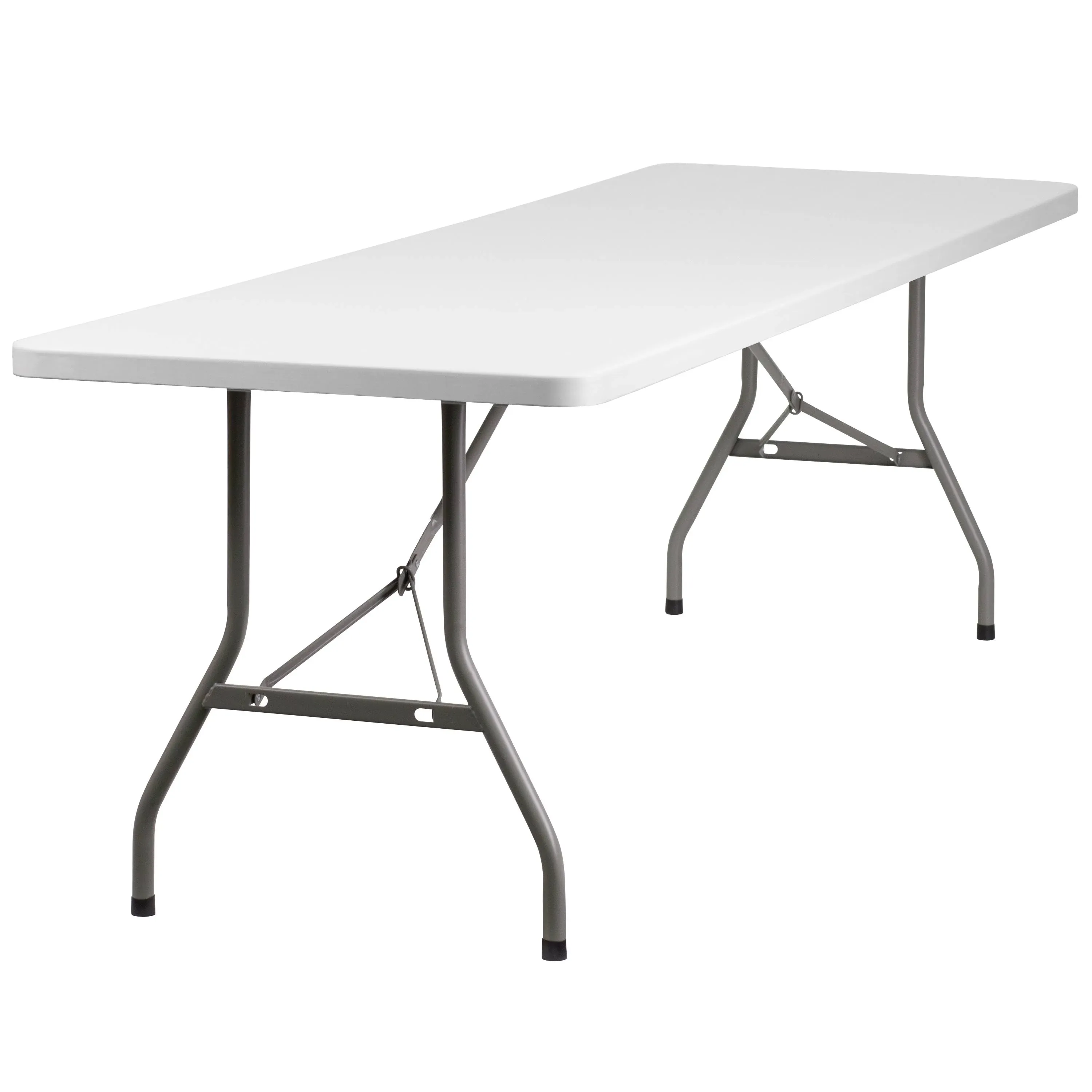 Flash Furniture 8-Foot Granite White Plastic Folding Table