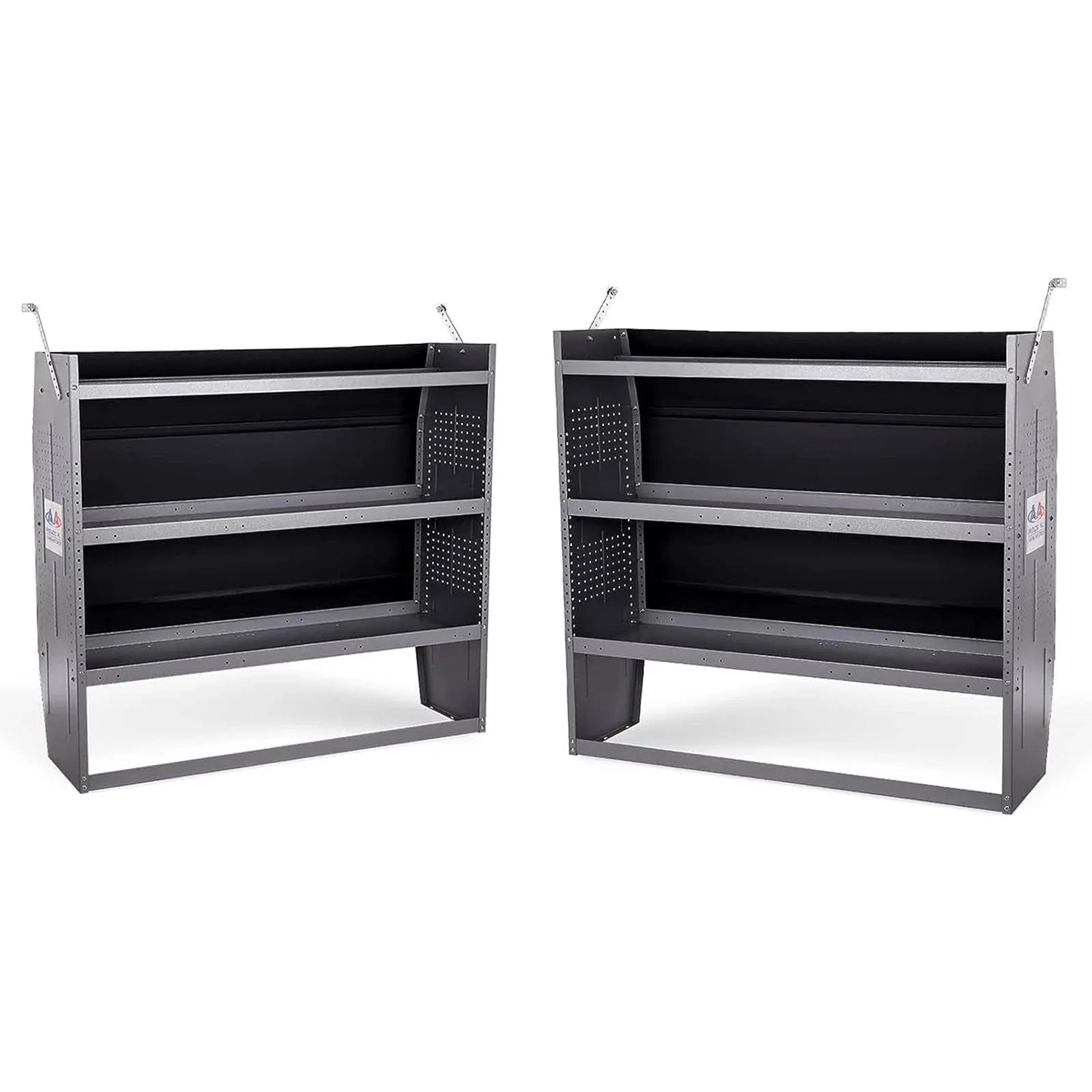 AA Products SH-4605(2) Steel Low/Mid/High Roof Van Shelving Storage System Fits Transit, GM, NV, Promaster, Sprinter and Metris, Set of 2 Van Shelving Unit, 52" W x 46" H x 13" D