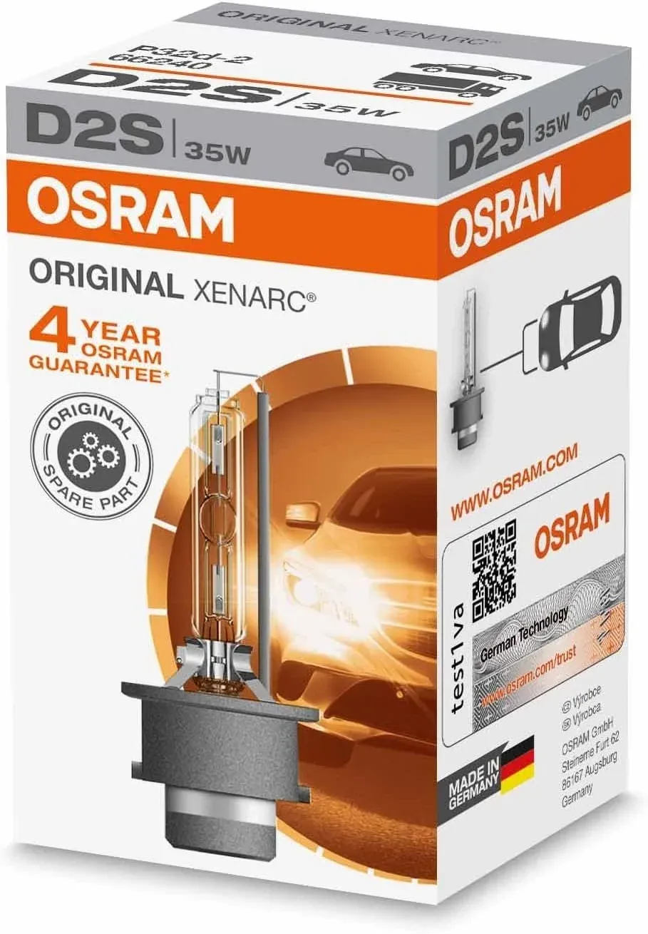 AUTHENTIC OSRAM XENARC OEM D2S 66240 HID XENON HEADLIGHT BULB 4300K | PACK OF 1