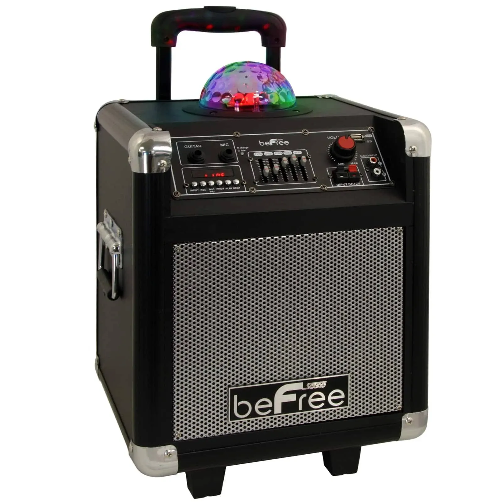 befree sound bfs3800 projection party light dome subwoofer bluetooth portable party speaker