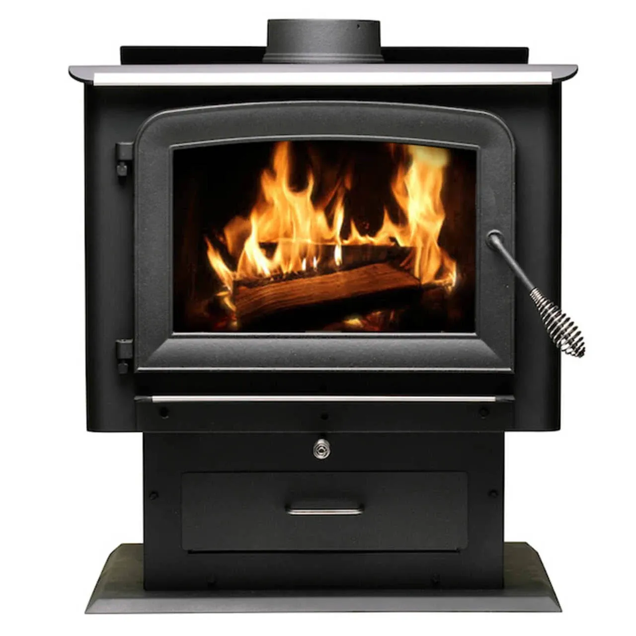 Ashley Hearth AW2520E-P 2500 Sq. Ft. Pedestal Wood Stove