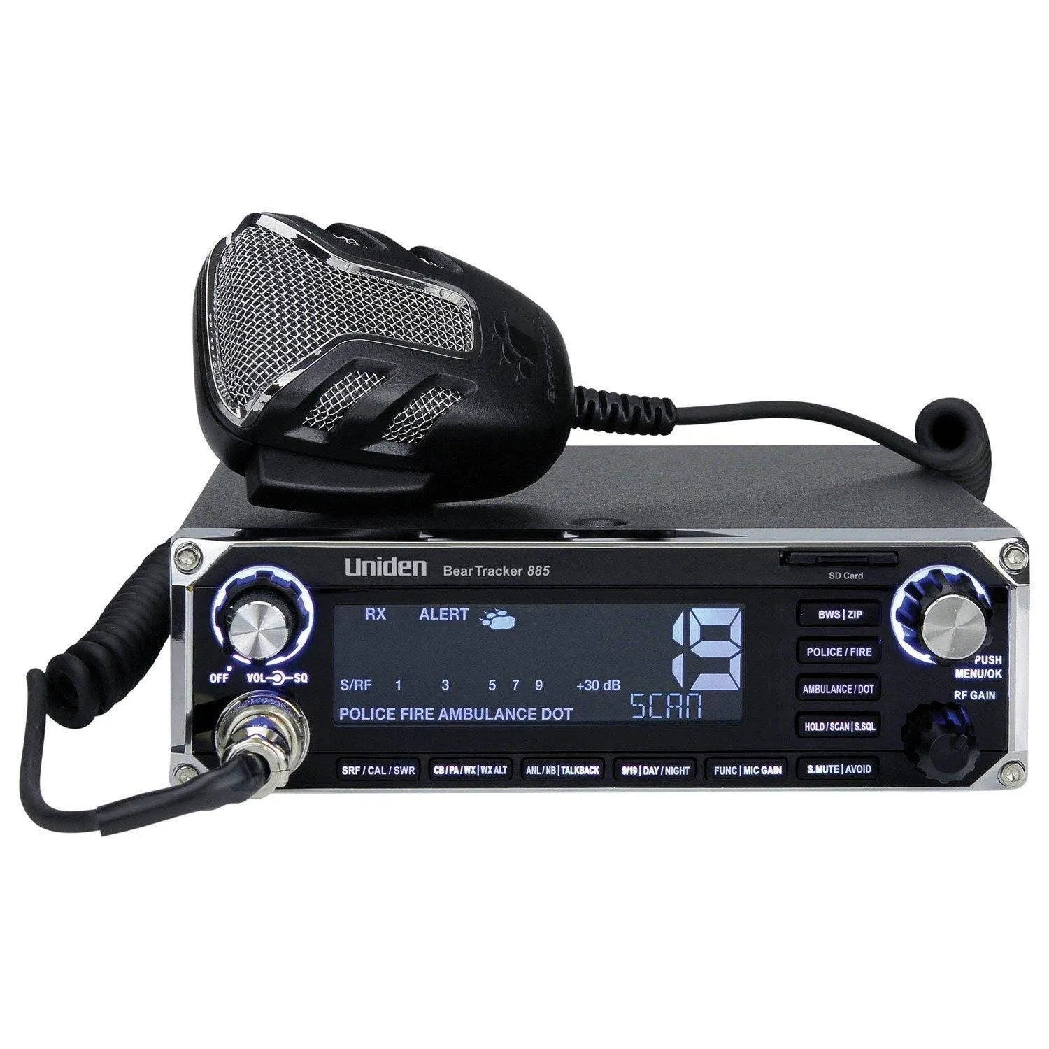 Uniden Beartracker 885 Hybrid CB Radio/Digital Scanner