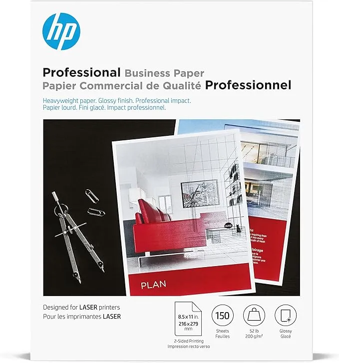 HP Glossy Brochure Paper - White