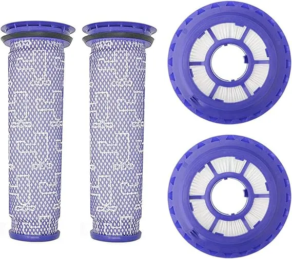 Lemige 2 Pack Post Filters & 2 Pack Pre Filters Replacement for Dyson DC41 DC65 DC66 UP13 UP20 UP30 Animal, Multi Floor and Ball Vacuum Ball Animal