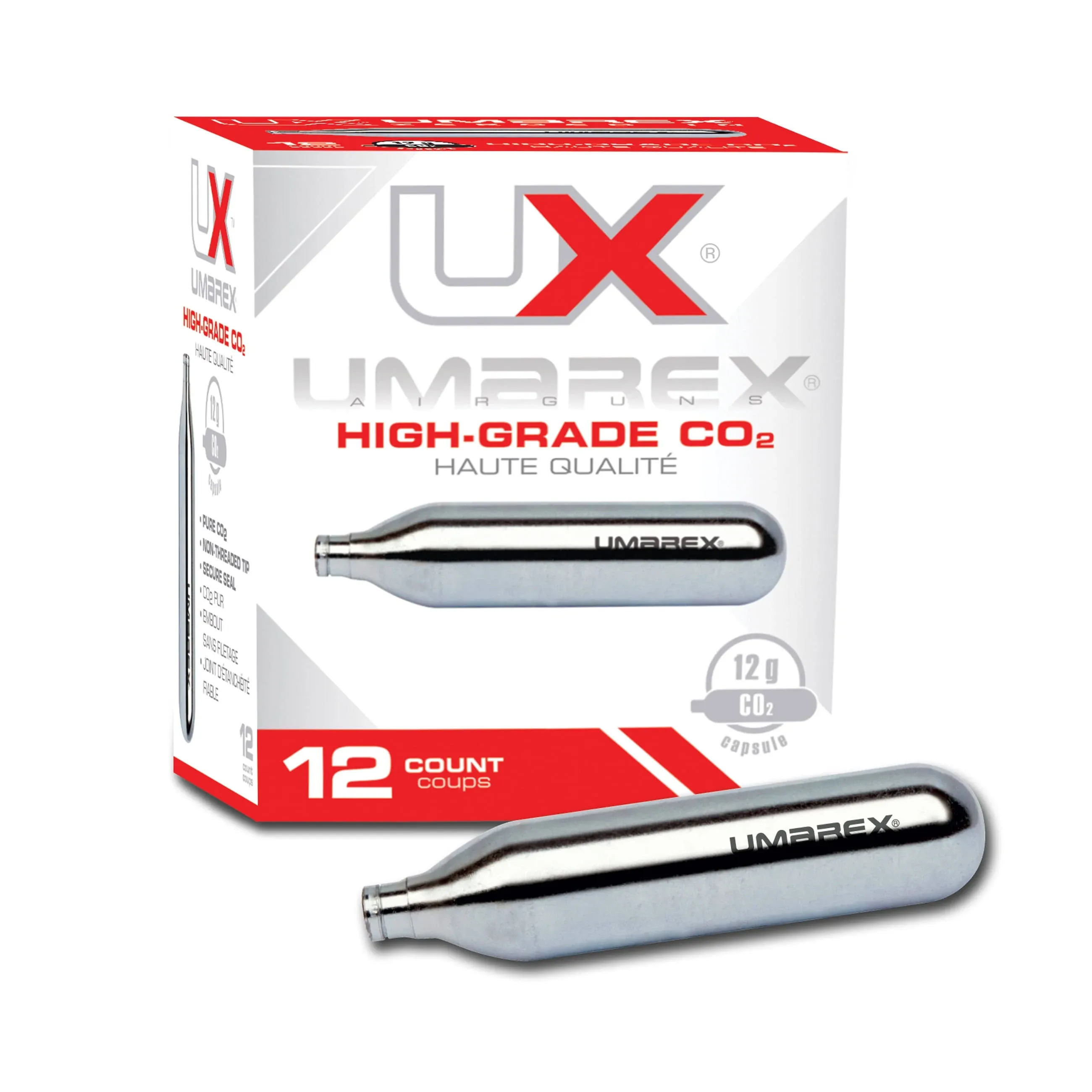 Umarex High-Grade CO2 Cartridges for Pellet Guns, BB Guns and Airsoft Guns