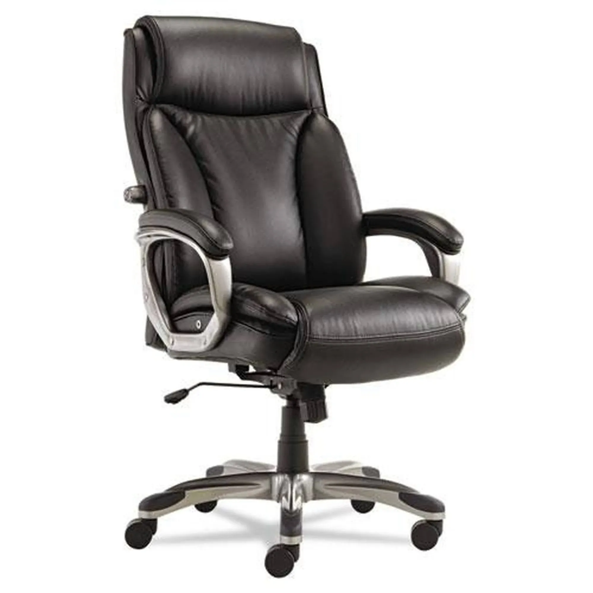 Alera Veon Series Executive Brown High-Back Leather Chair