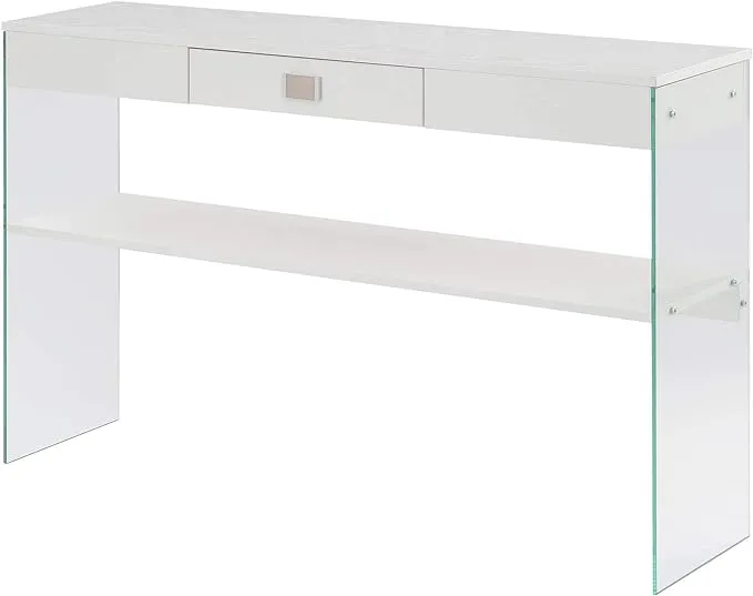 Convenience Concepts Soho 1 Drawer Console Table, White