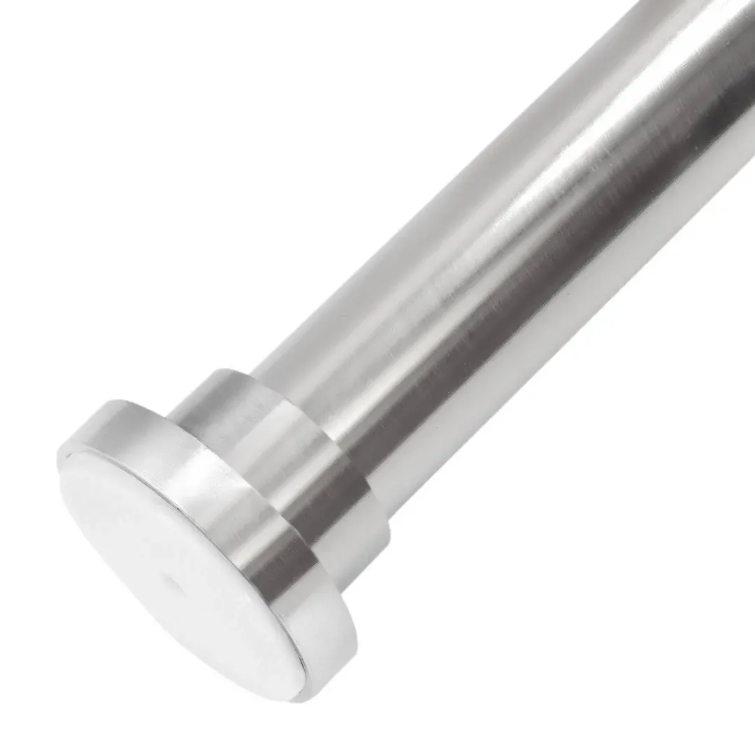 Meriville 1-Inch Diameter Metal Spring Tension Rod, Adjustable Length 16-inch to 24-Inch, Satin Nickel, Size: 16-24, Silver