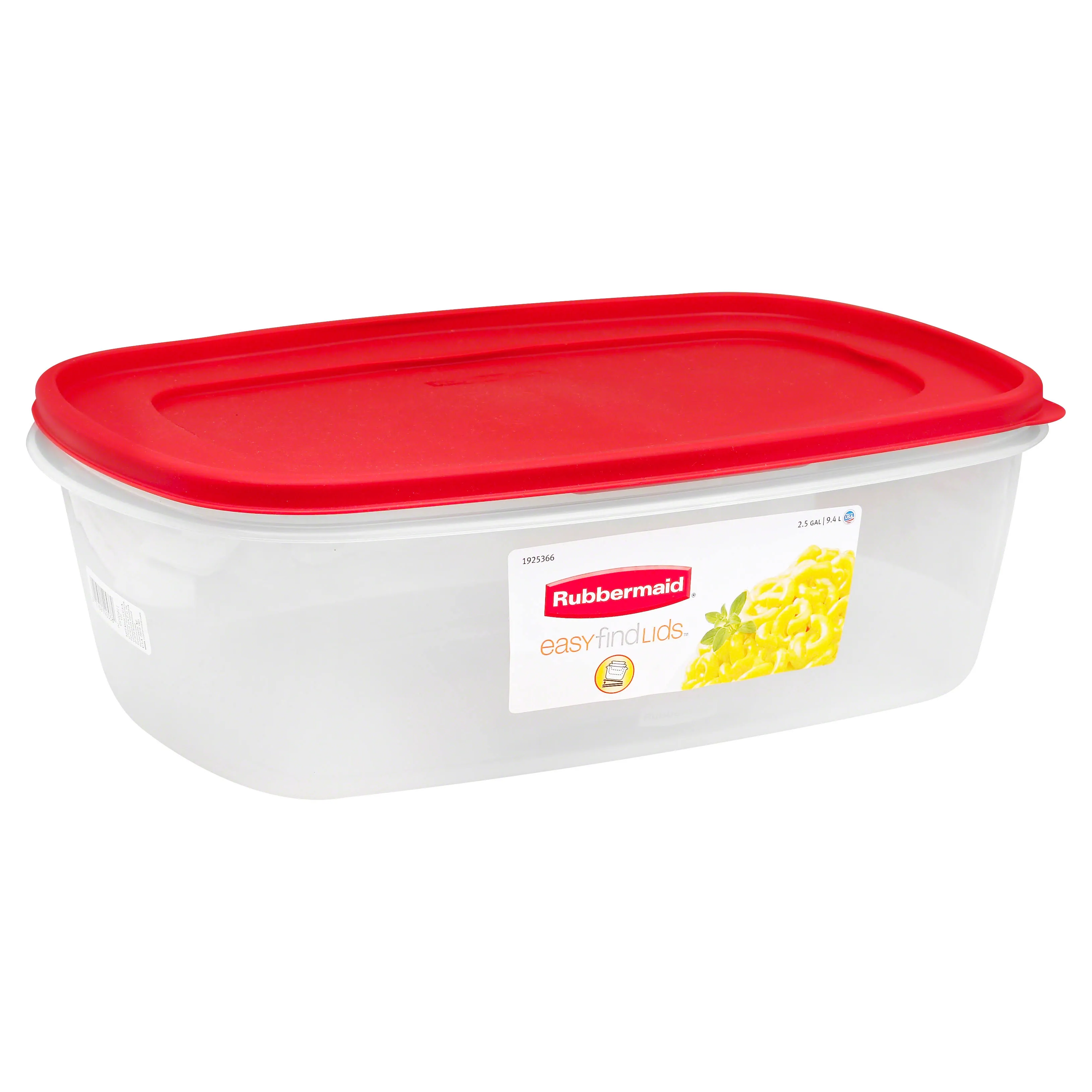 Easy-find Lid Food Storage Container, 2.5 Gallons, Rubbermaid, 1777164