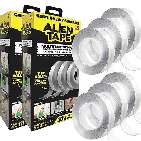 Alien Tape 3-Pack 4.7-in x 10-ft Double-Sided Tape in Clear | 7087