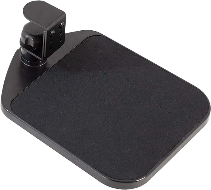 vivo Black Rotating Desk Clamp Adjustable Computer Mouse Pad and Device Holder