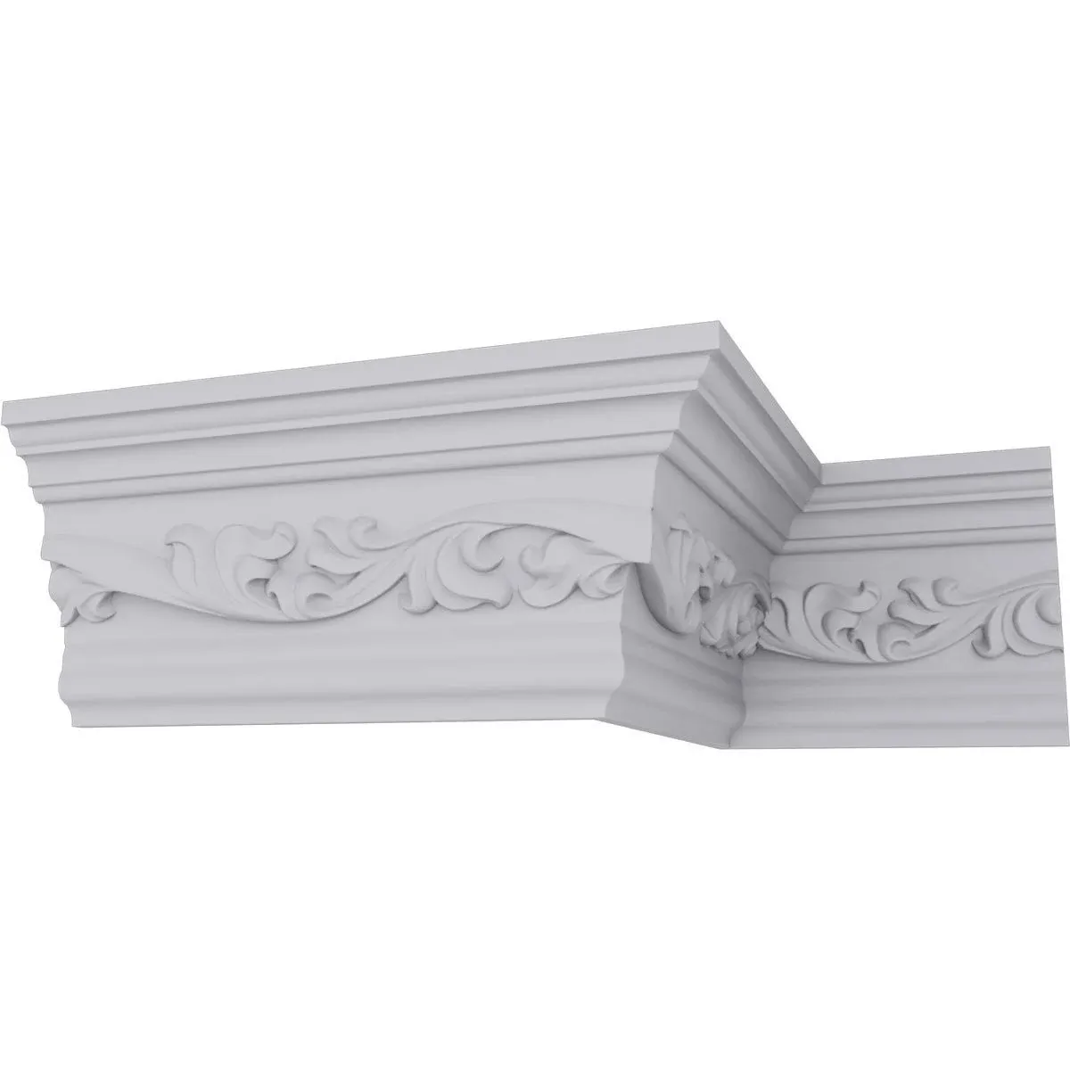 Ekena Millwork MLD05X02X05VE Versailles Crown Moulding, 4 7/8"H x 2 1/2"P x 5 1/2"F x 94 1/2"L, (7 7/8" Repeat), White