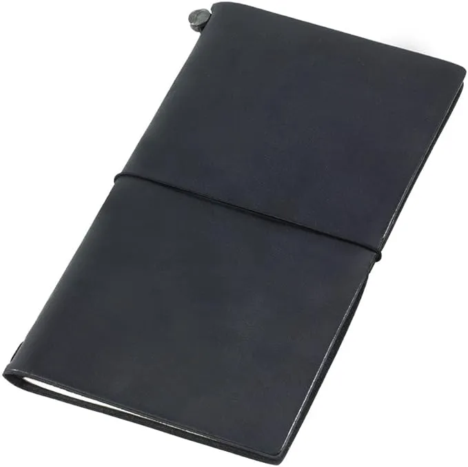 DESIGNPHIL Traveler's Notebook, Regular Size, Black, 13714006