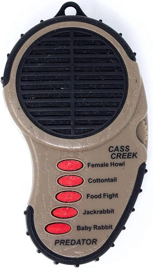 Cass Creek Ergo Predator Call, Handheld Electronic Game Call, CC010, Compact Design, 5 Calls In 1, Coyote Call, Expert Calls for Everyone, Brown, BlackCass Creek Ergo Predator Call, Handheld Electronic Game Call, CC010, Compact Design, 5 Calls In 1, Coyo