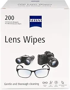 Zeiss Toallitas de limpieza de lentes prehumedecidas, paquete de 2 (200 unidades)