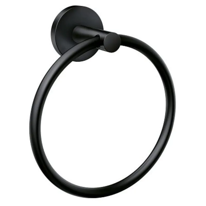 Moen Y5785BL Arlys 6-5/16" Wall Mounted Towel Ring - Matte Black