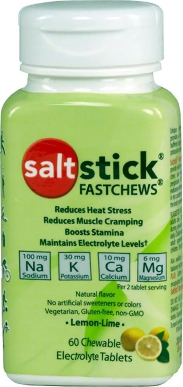 Saltstick Electrolyte Fastchews, Lemon-Lime, Tablets - 60 count