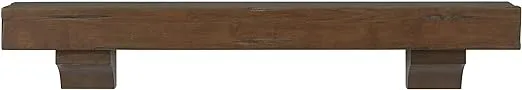 Pearl Mantels 412-60-70 Shenandoah Pine 60-Inch Fireplace Mantel Shelf, Rustic Cherry