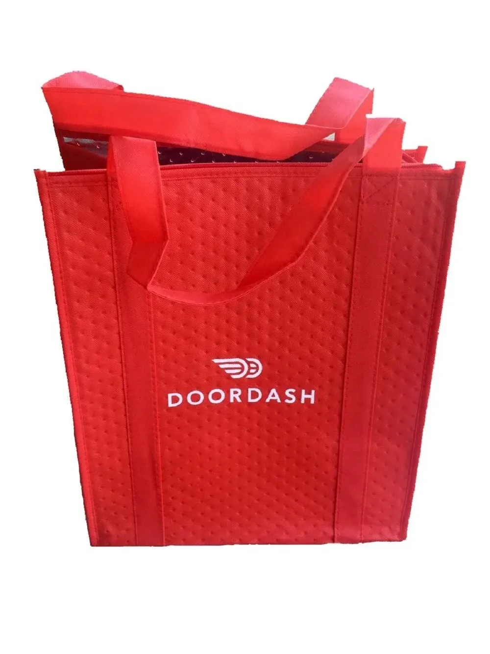 DoorDash Food Delivery Insulated Red Thermal Tote Hot Bag Reusable Courier Gear